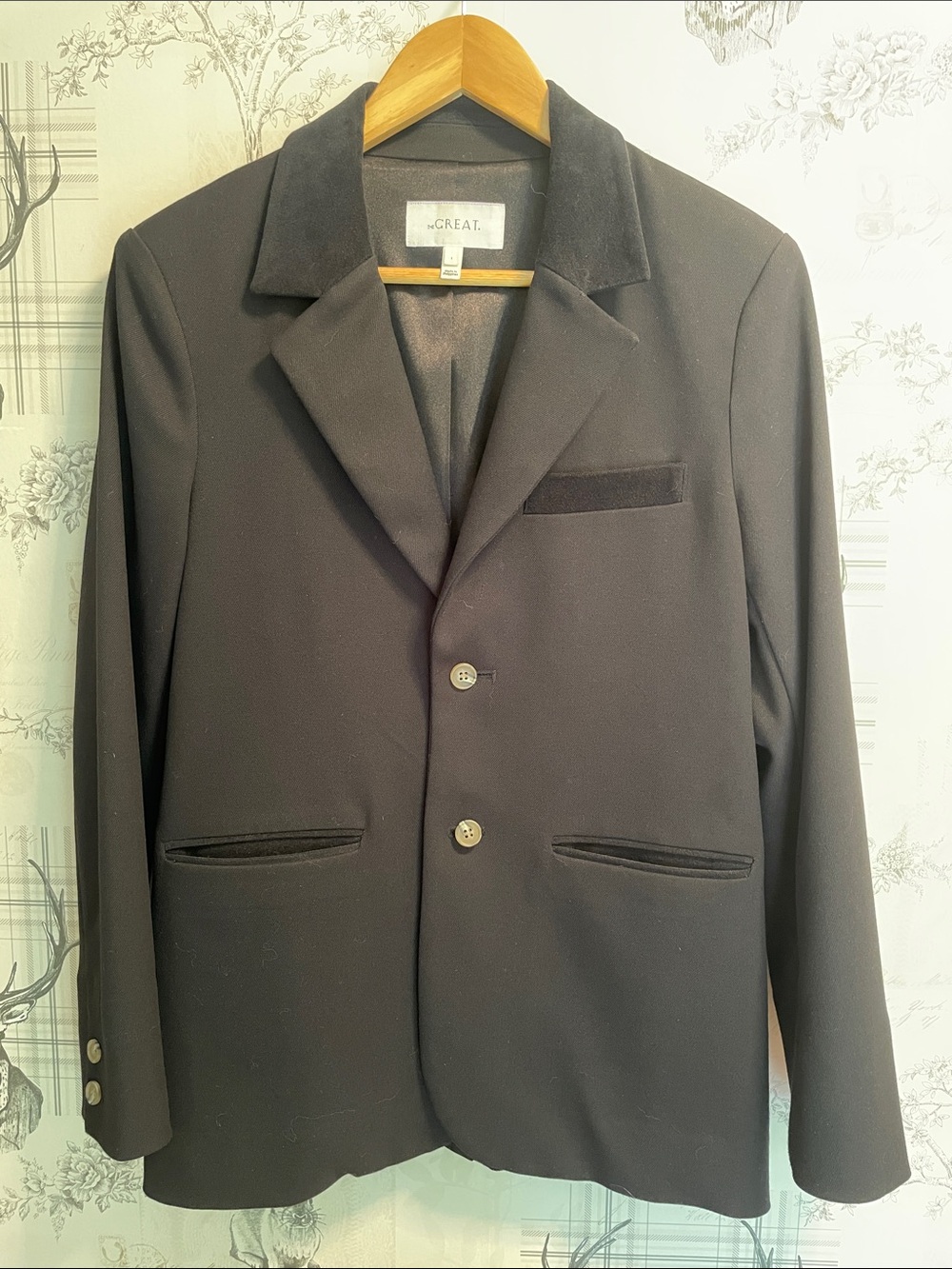 THE GREAT. Black Women Blazer